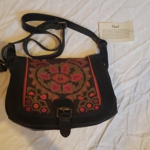 Fossil Floral Printed Crossbody